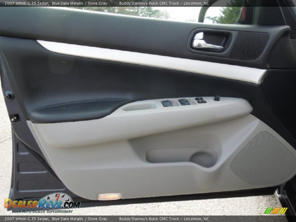 2007 Infiniti G 35 Sedan Blue Slate Metallic / Stone Gray Photo #8