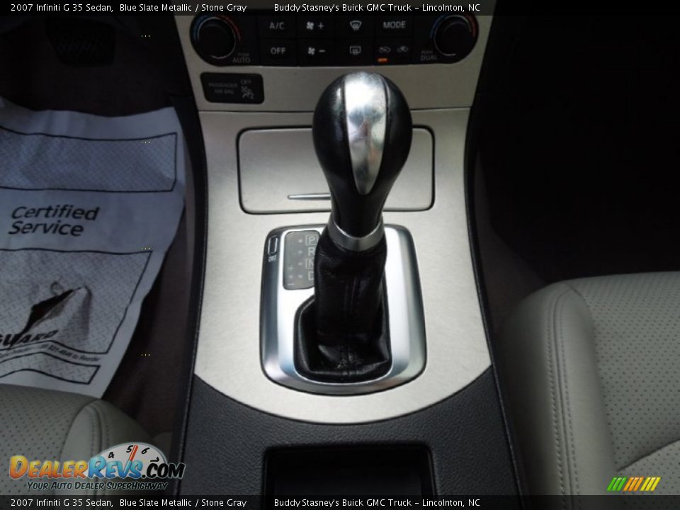 2007 Infiniti G 35 Sedan Blue Slate Metallic / Stone Gray Photo #9