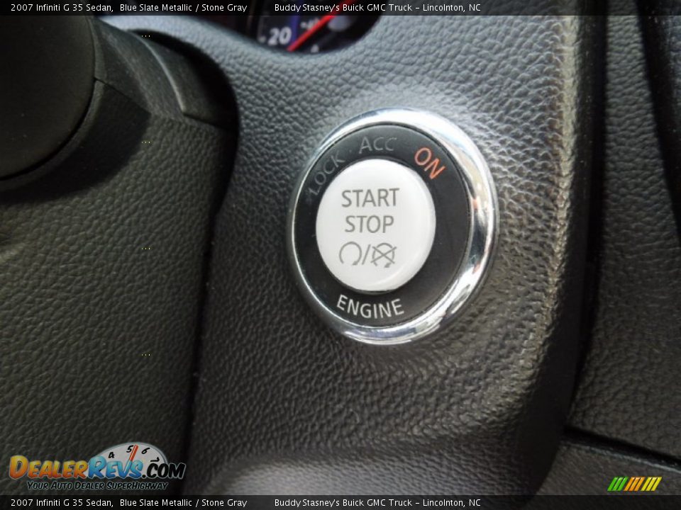 2007 Infiniti G 35 Sedan Blue Slate Metallic / Stone Gray Photo #10