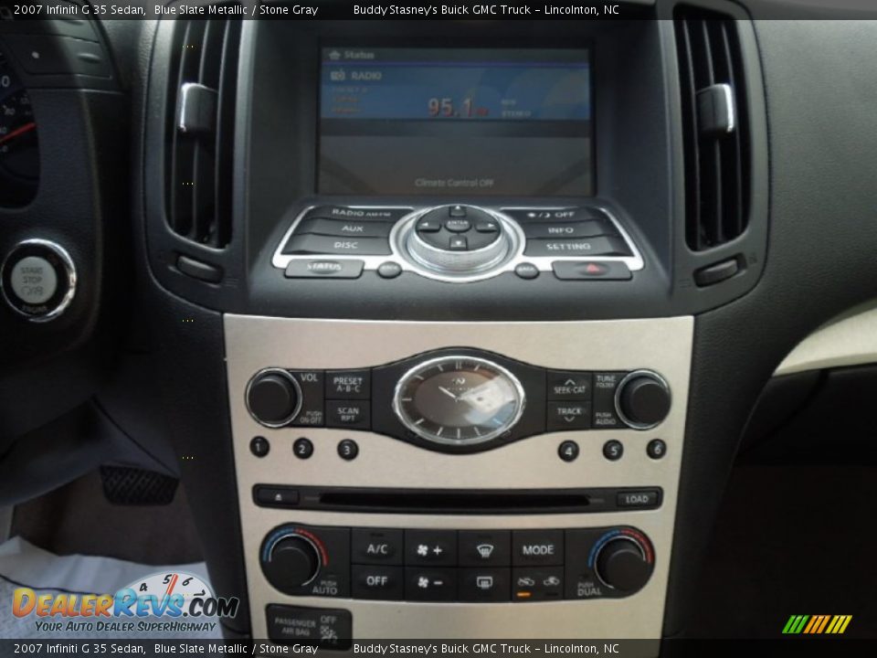 2007 Infiniti G 35 Sedan Blue Slate Metallic / Stone Gray Photo #11