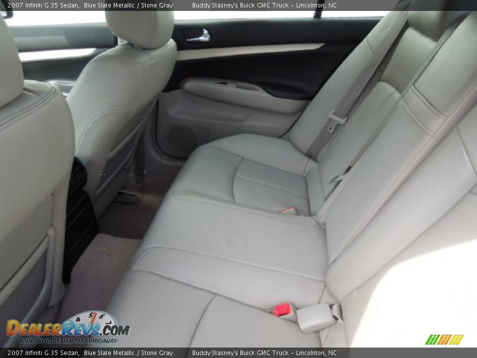 2007 Infiniti G 35 Sedan Blue Slate Metallic / Stone Gray Photo #14