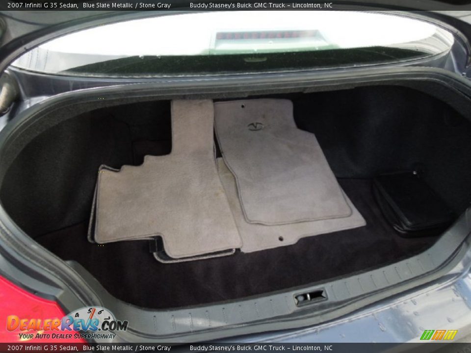 2007 Infiniti G 35 Sedan Blue Slate Metallic / Stone Gray Photo #18