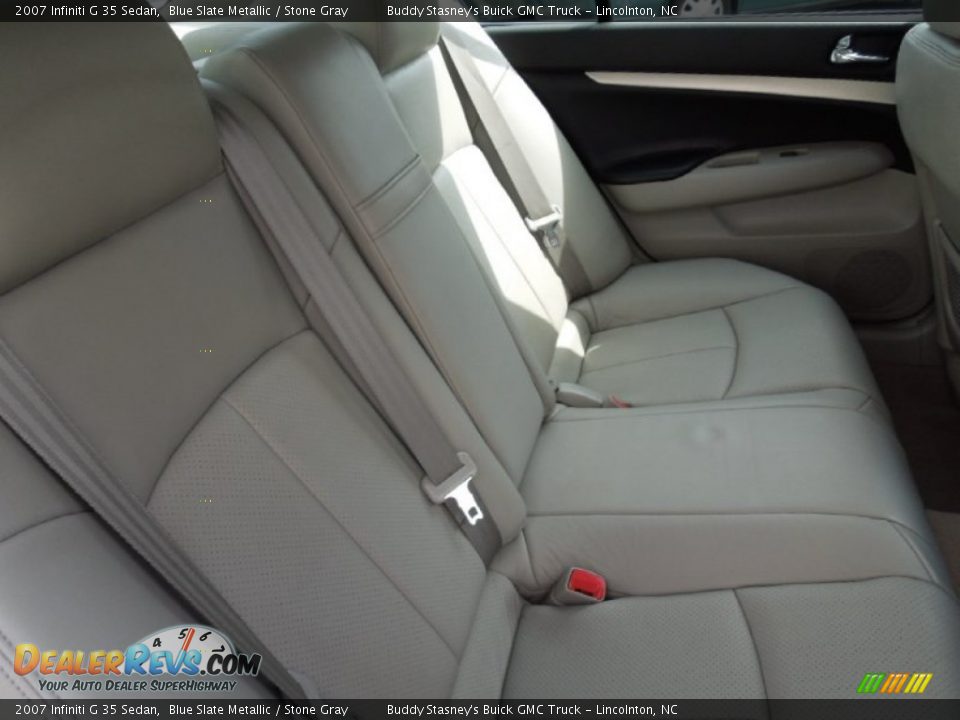 2007 Infiniti G 35 Sedan Blue Slate Metallic / Stone Gray Photo #19