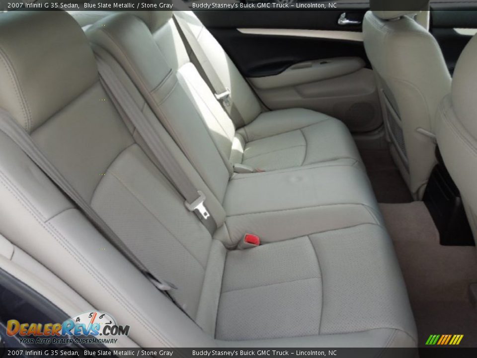 2007 Infiniti G 35 Sedan Blue Slate Metallic / Stone Gray Photo #20