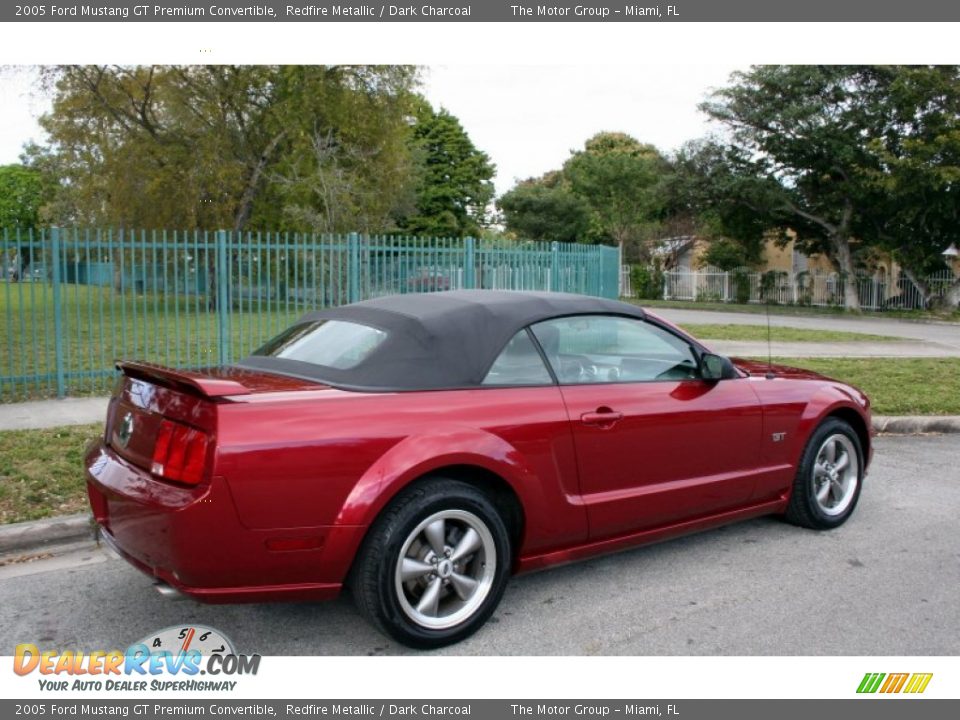 2005 Ford Mustang GT Premium Convertible Redfire Metallic / Dark Charcoal Photo #9
