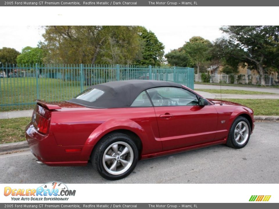 2005 Ford Mustang GT Premium Convertible Redfire Metallic / Dark Charcoal Photo #10