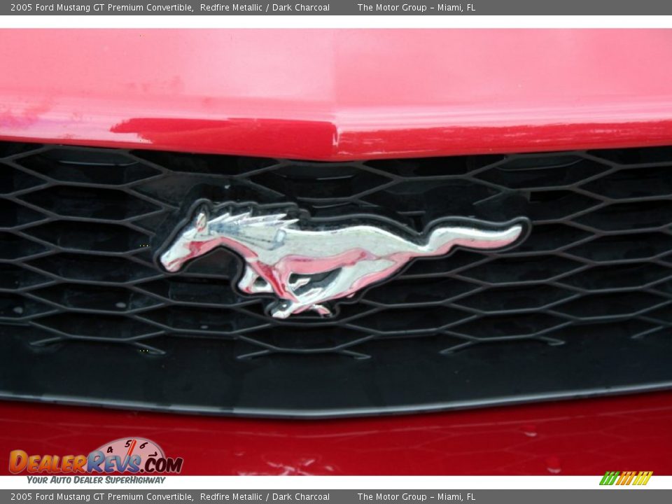 2005 Ford Mustang GT Premium Convertible Redfire Metallic / Dark Charcoal Photo #18