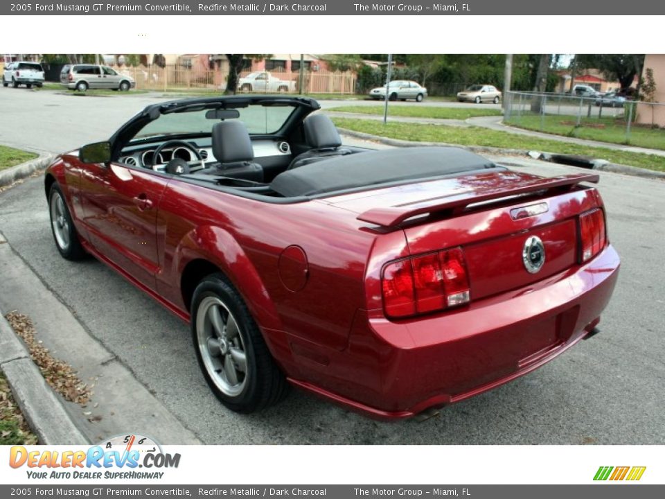 2005 Ford Mustang GT Premium Convertible Redfire Metallic / Dark Charcoal Photo #21