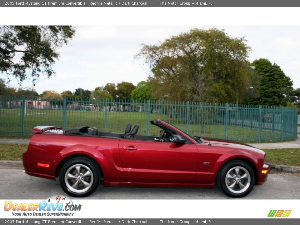2005 Ford Mustang GT Premium Convertible Redfire Metallic / Dark Charcoal Photo #23