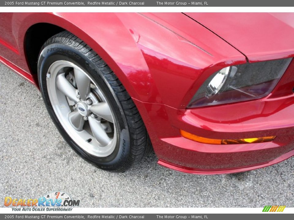 2005 Ford Mustang GT Premium Convertible Redfire Metallic / Dark Charcoal Photo #29