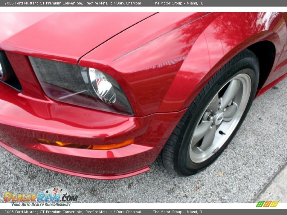 2005 Ford Mustang GT Premium Convertible Redfire Metallic / Dark Charcoal Photo #30