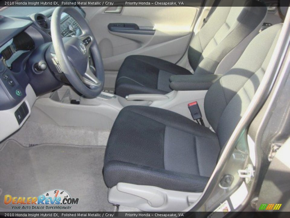 Gray Interior - 2010 Honda Insight Hybrid EX Photo #10