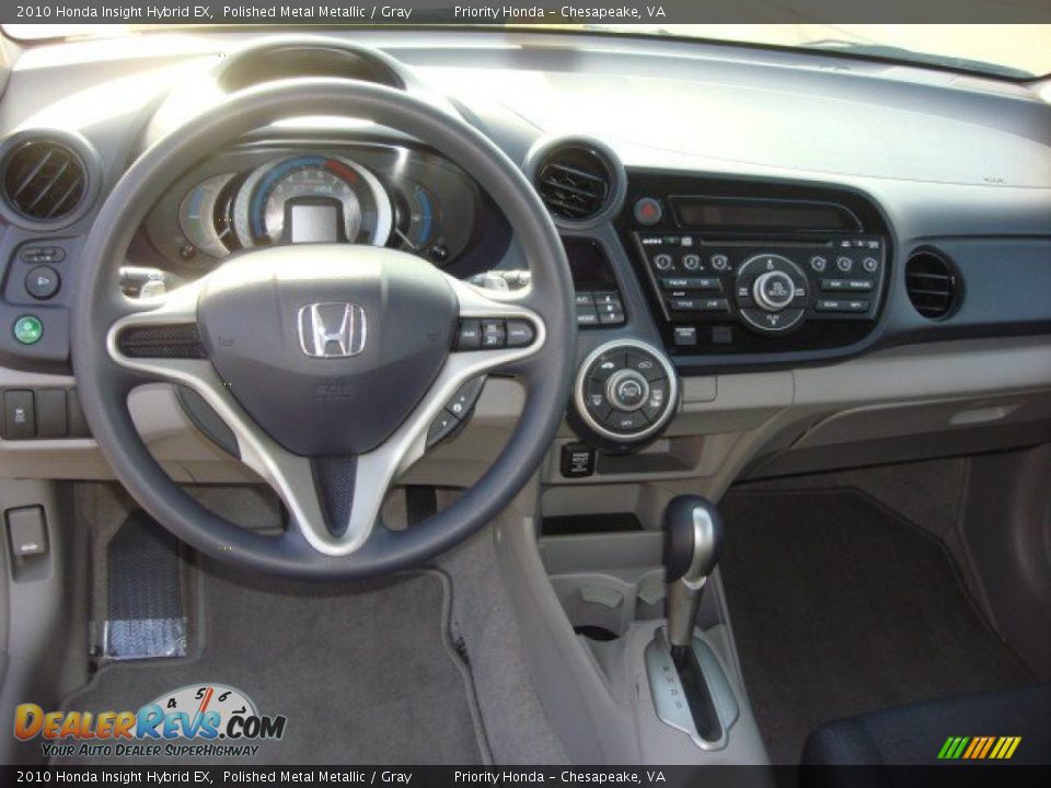 2010 Honda Insight Hybrid EX Polished Metal Metallic / Gray Photo #12