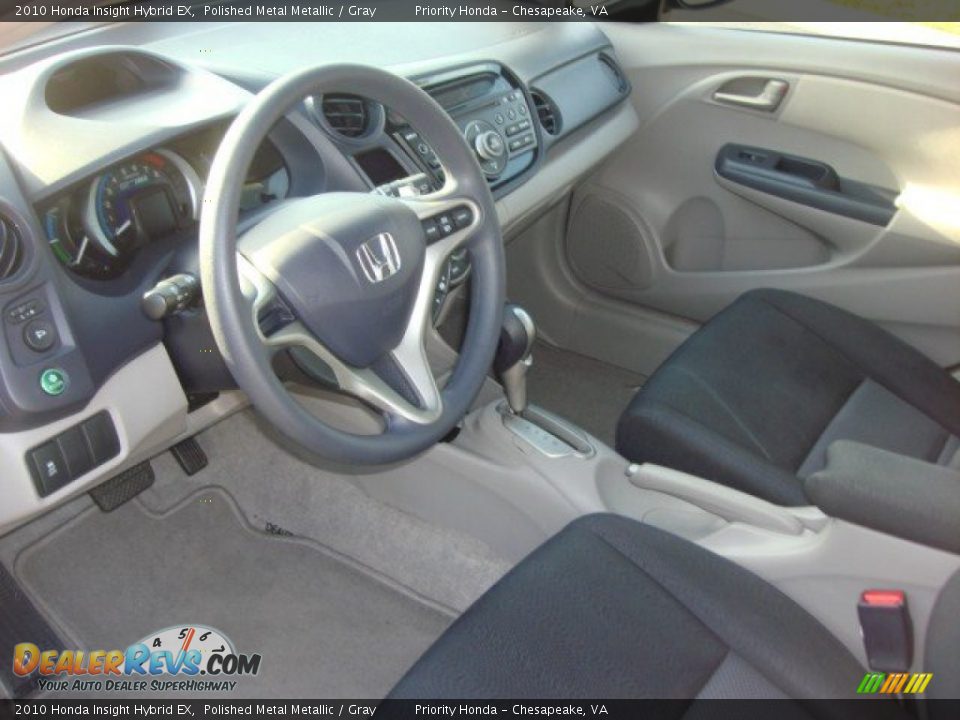 2010 Honda Insight Hybrid EX Polished Metal Metallic / Gray Photo #14