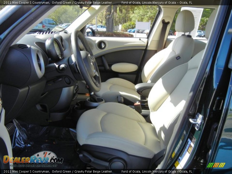 Gravity Polar Beige Leather Interior - 2011 Mini Cooper S Countryman Photo #11