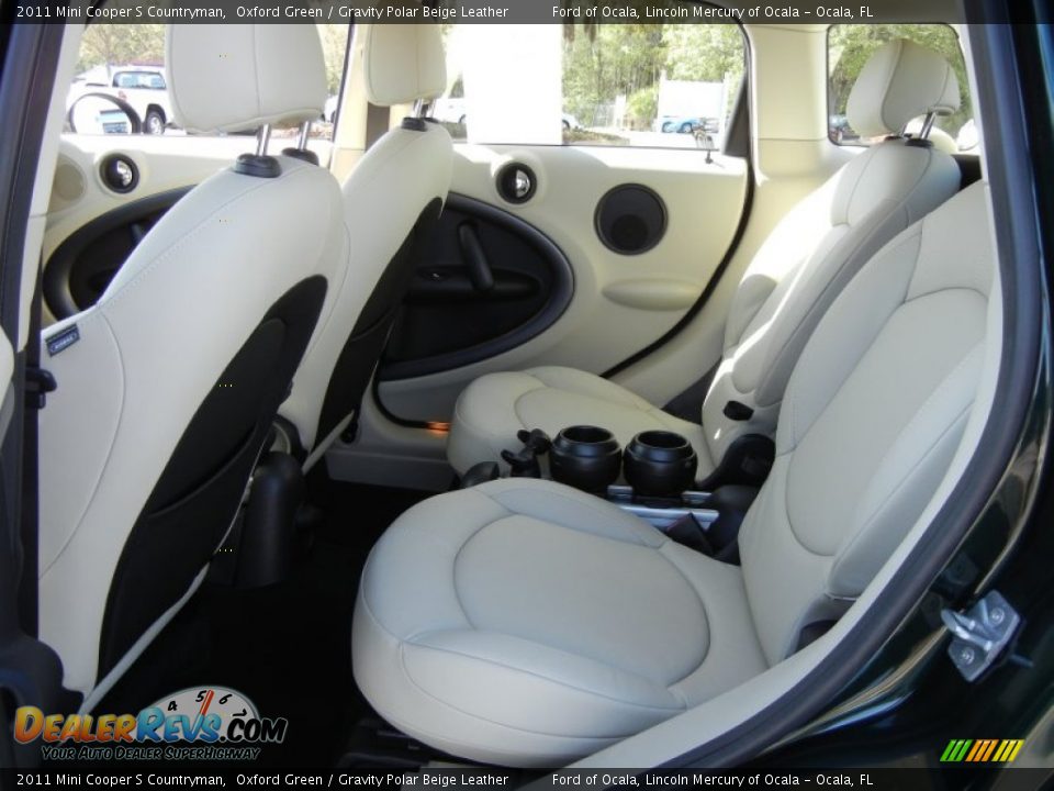 Gravity Polar Beige Leather Interior - 2011 Mini Cooper S Countryman Photo #13