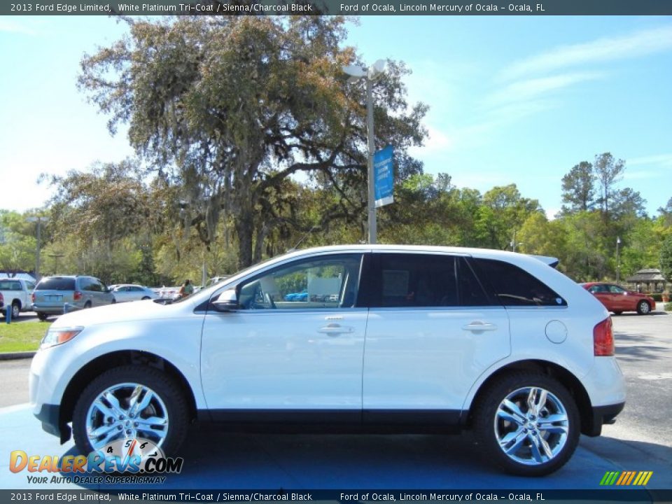 White Platinum Tri-Coat 2013 Ford Edge Limited Photo #2