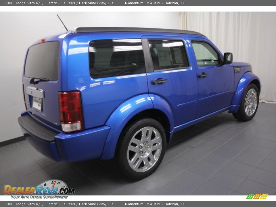 2008 Dodge Nitro R/T Electric Blue Pearl / Dark Slate Gray/Blue Photo #13