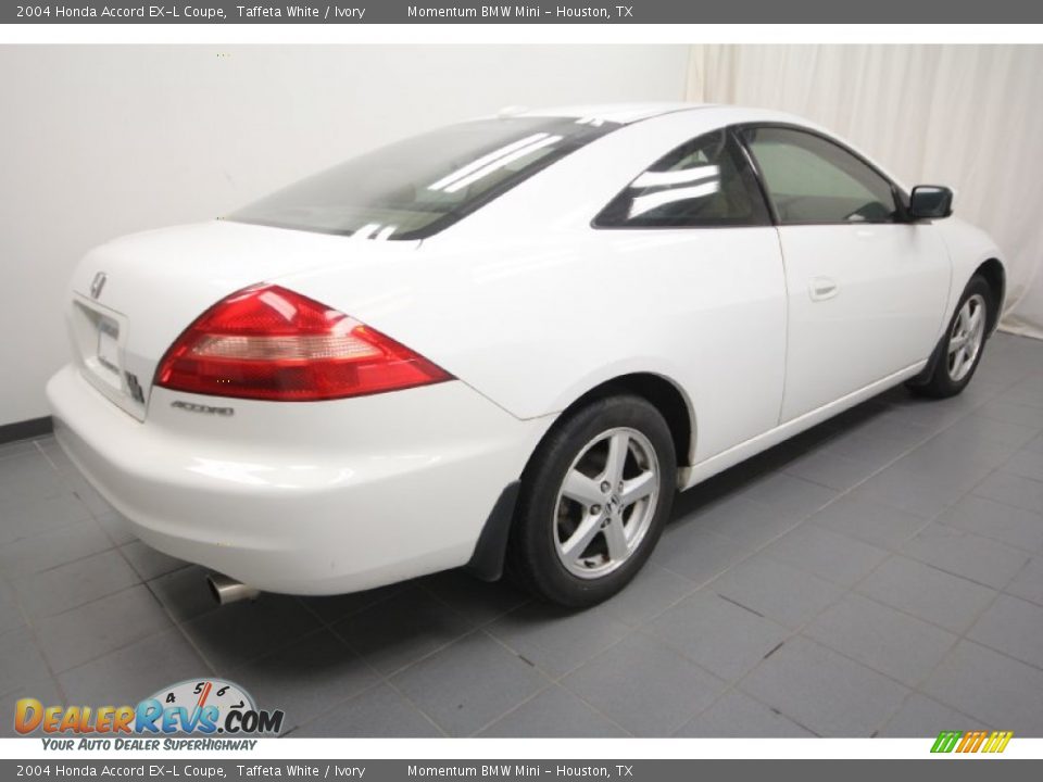 2004 Honda Accord EX-L Coupe Taffeta White / Ivory Photo #12