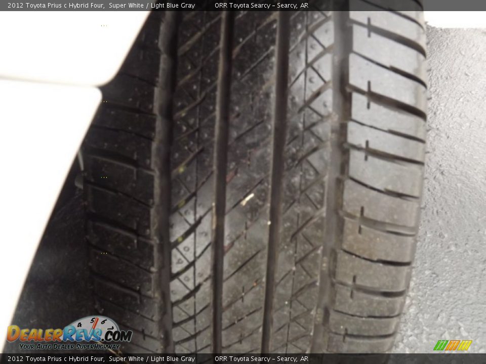 2012 Toyota Prius c Hybrid Four Super White / Light Blue Gray Photo #17
