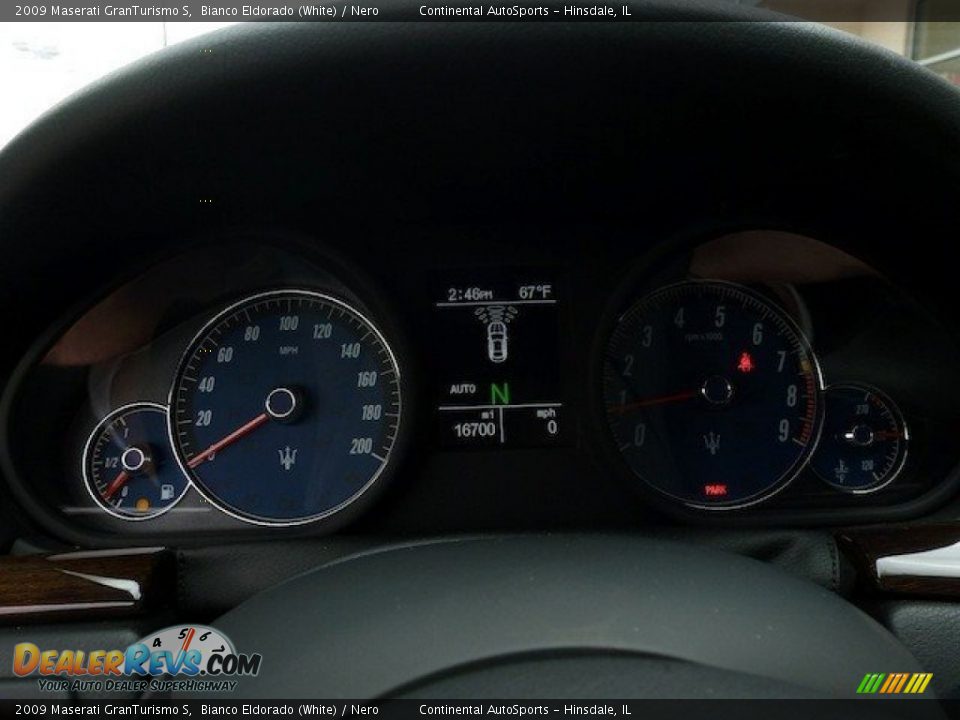 2009 Maserati GranTurismo S Bianco Eldorado (White) / Nero Photo #29