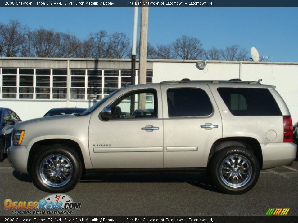 2008 Chevrolet Tahoe LTZ 4x4 Silver Birch Metallic / Ebony Photo #4