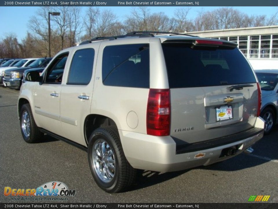 2008 Chevrolet Tahoe LTZ 4x4 Silver Birch Metallic / Ebony Photo #5