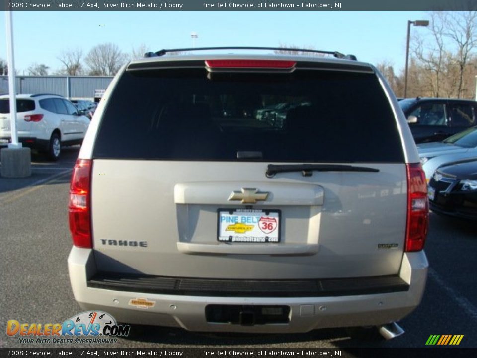 2008 Chevrolet Tahoe LTZ 4x4 Silver Birch Metallic / Ebony Photo #6