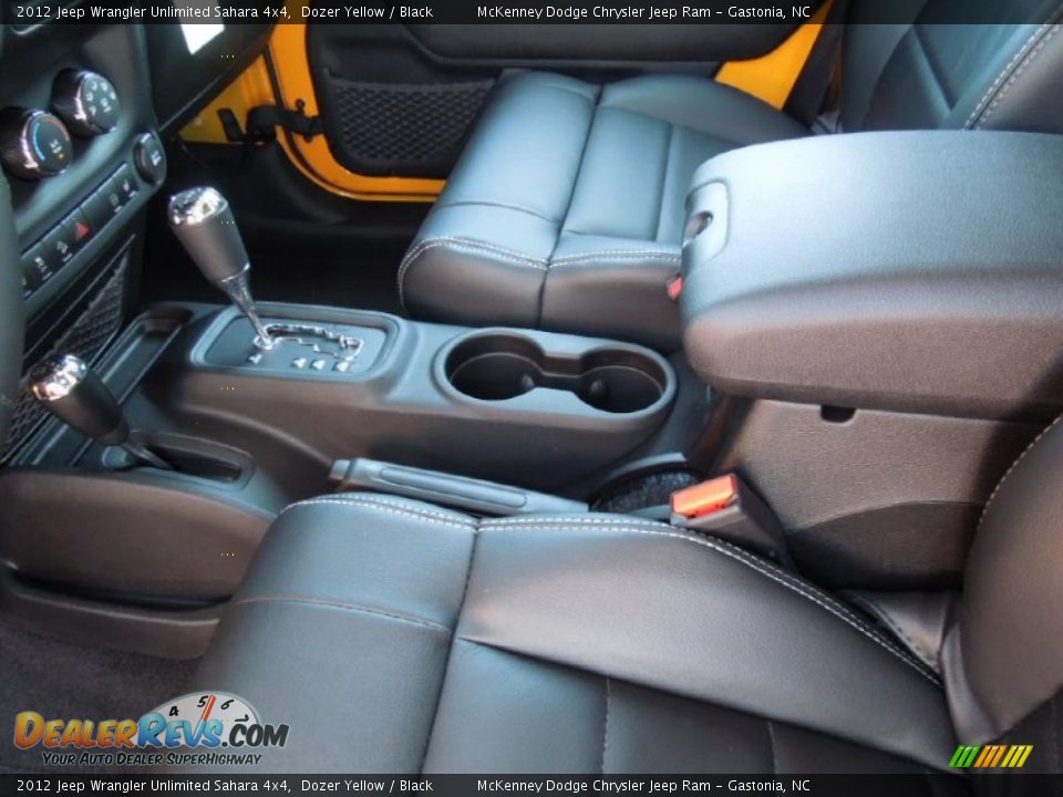 2012 Jeep Wrangler Unlimited Sahara 4x4 Dozer Yellow / Black Photo #7