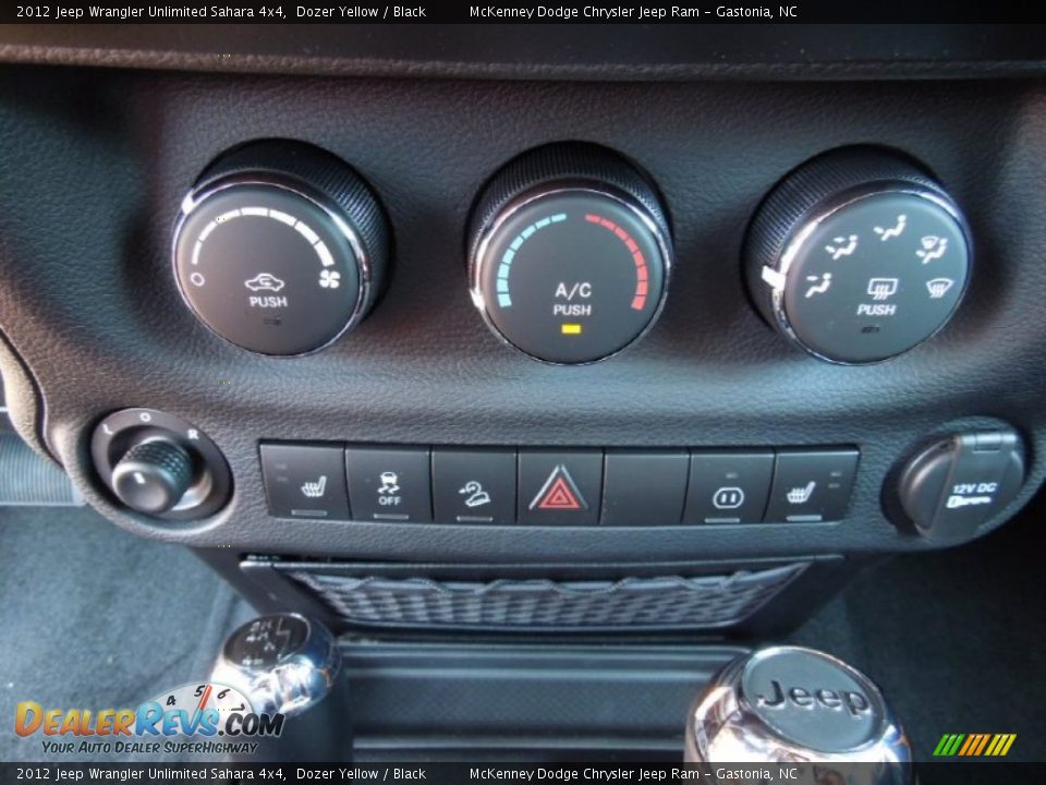 2012 Jeep Wrangler Unlimited Sahara 4x4 Dozer Yellow / Black Photo #11