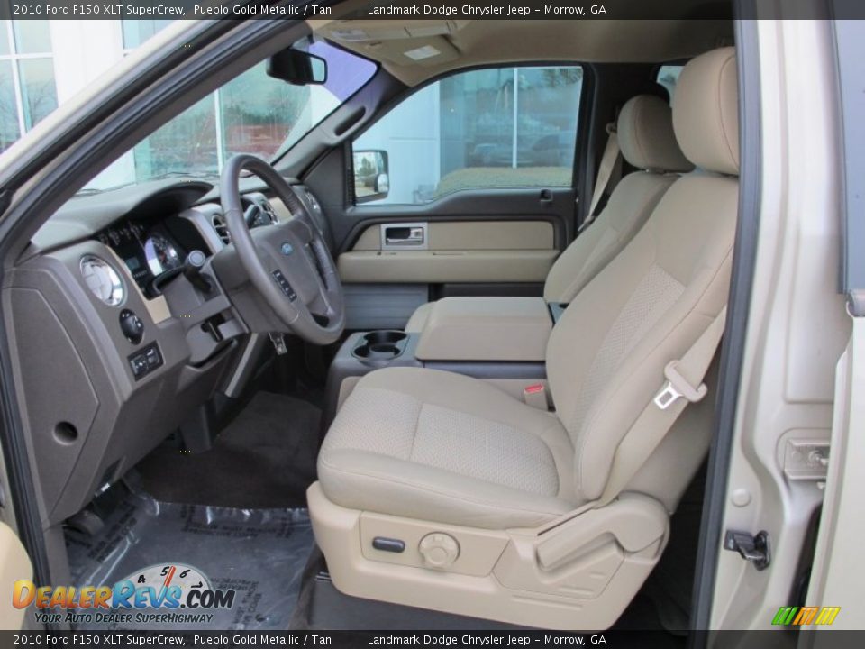 Tan Interior 2010 Ford F150 Xlt Supercrew Photo 11