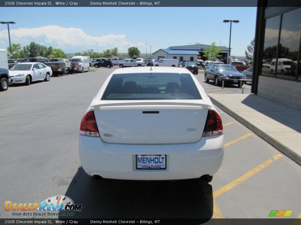 2008 Chevrolet Impala SS White / Gray Photo #6