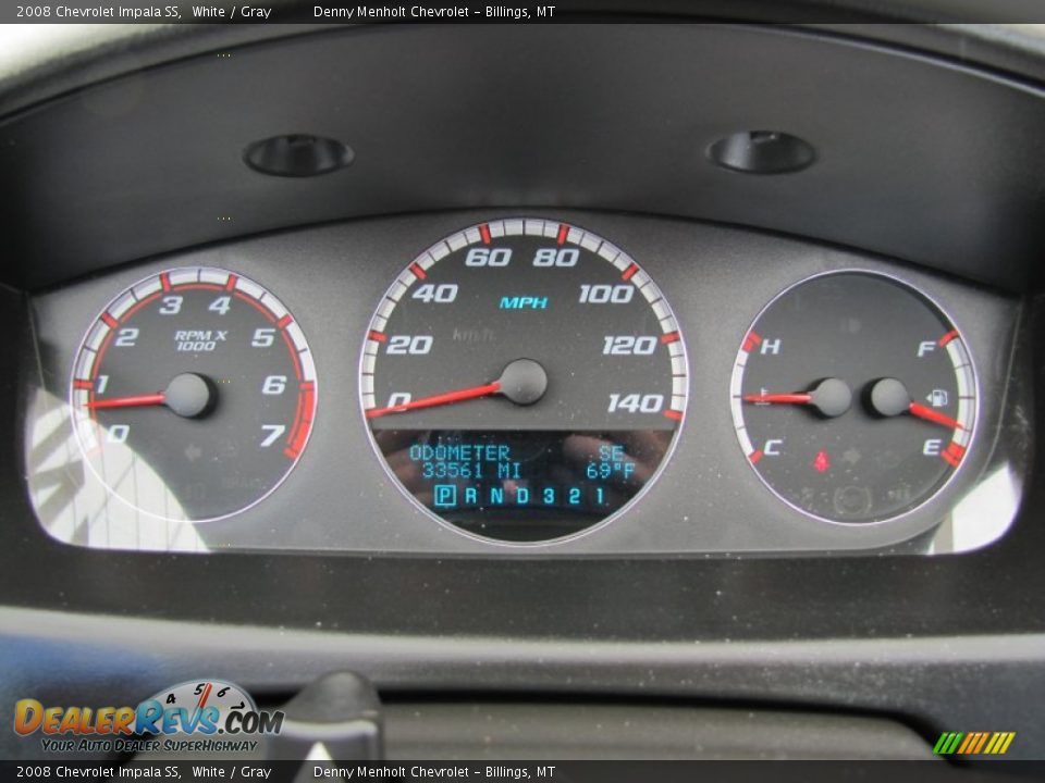 2008 Chevrolet Impala SS Gauges Photo #9