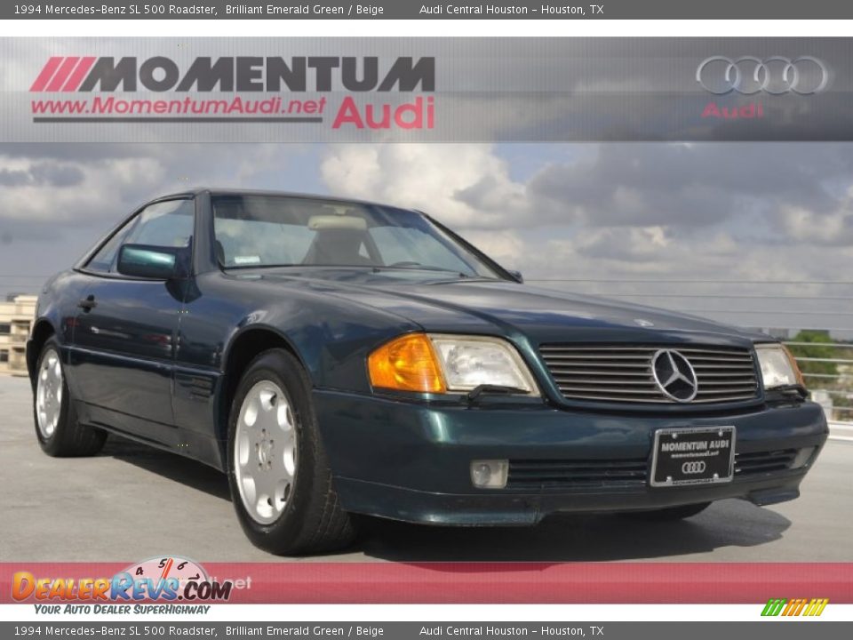 1994 Mercedes-Benz SL 500 Roadster Brilliant Emerald Green / Beige Photo #1