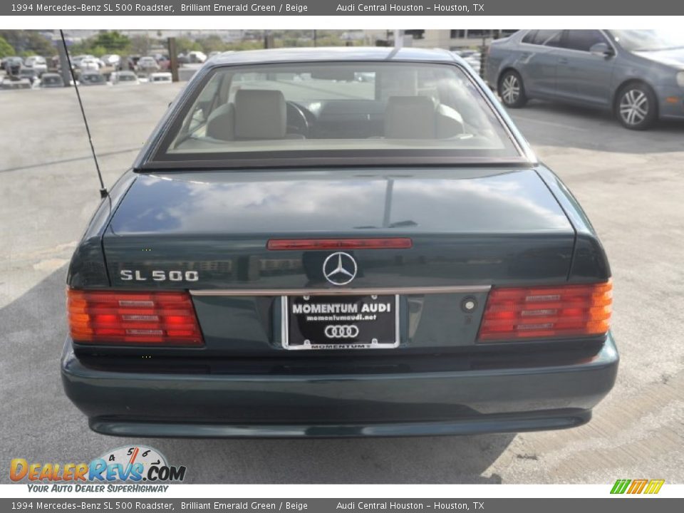 1994 Mercedes-Benz SL 500 Roadster Brilliant Emerald Green / Beige Photo #6