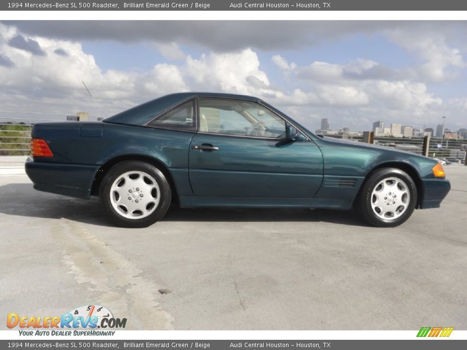 1994 Mercedes-Benz SL 500 Roadster Brilliant Emerald Green / Beige Photo #9