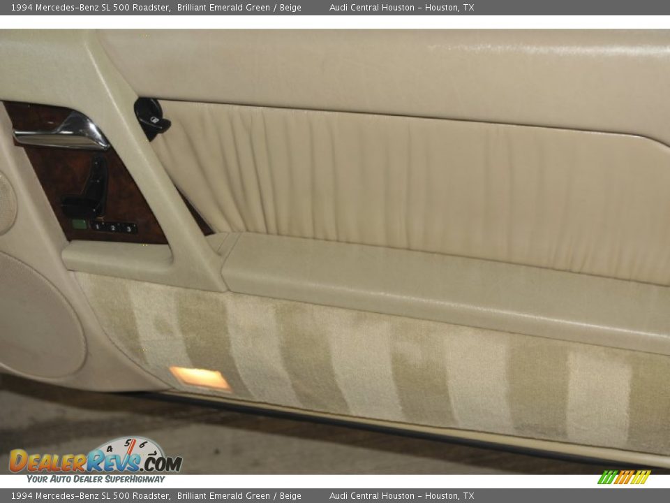 1994 Mercedes-Benz SL 500 Roadster Brilliant Emerald Green / Beige Photo #29