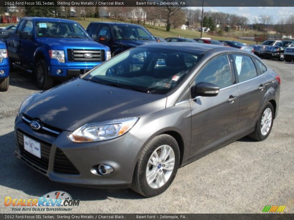 2012 Ford Focus SEL Sedan Sterling Grey Metallic / Charcoal Black Photo #4