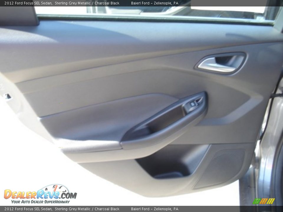 2012 Ford Focus SEL Sedan Sterling Grey Metallic / Charcoal Black Photo #14