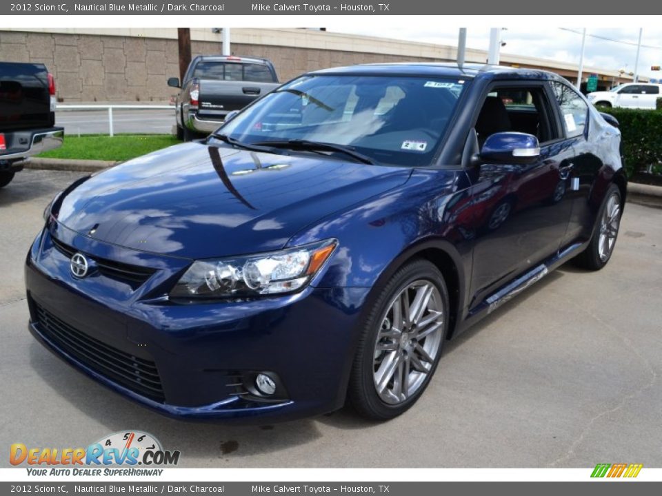 2012 Scion tC Nautical Blue Metallic / Dark Charcoal Photo #1