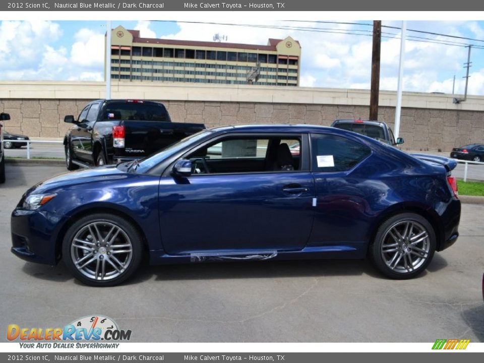 2012 Scion tC Nautical Blue Metallic / Dark Charcoal Photo #2