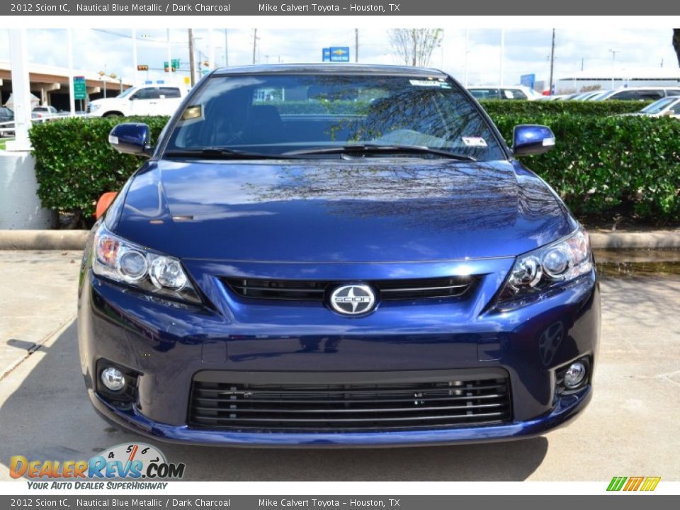 2012 Scion tC Nautical Blue Metallic / Dark Charcoal Photo #3