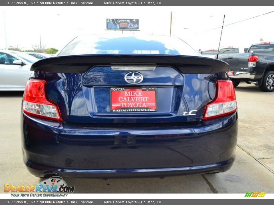 2012 Scion tC Nautical Blue Metallic / Dark Charcoal Photo #4