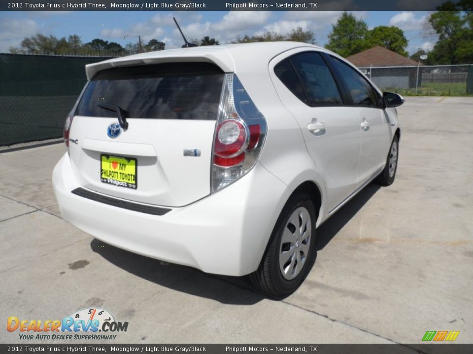 2012 Toyota Prius c Hybrid Three Moonglow / Light Blue Gray/Black Photo #3