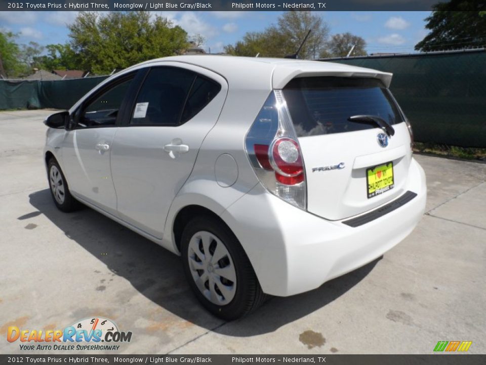 2012 Toyota Prius c Hybrid Three Moonglow / Light Blue Gray/Black Photo #5