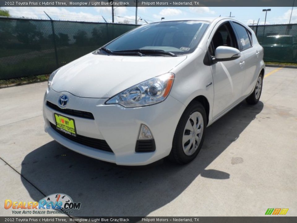 2012 Toyota Prius c Hybrid Three Moonglow / Light Blue Gray/Black Photo #7