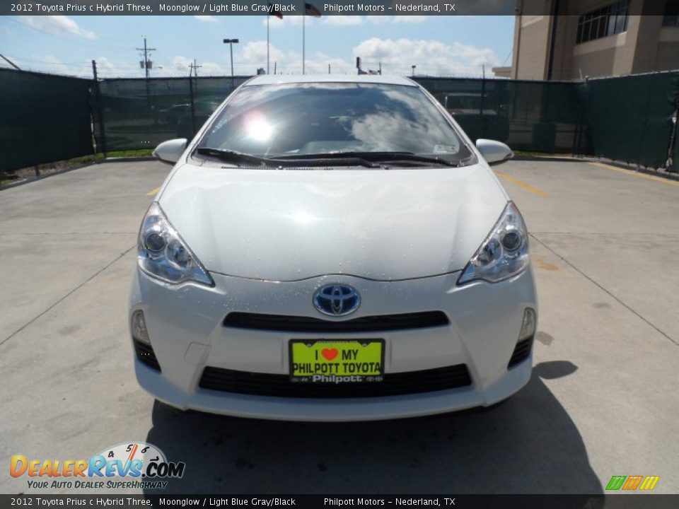 2012 Toyota Prius c Hybrid Three Moonglow / Light Blue Gray/Black Photo #8