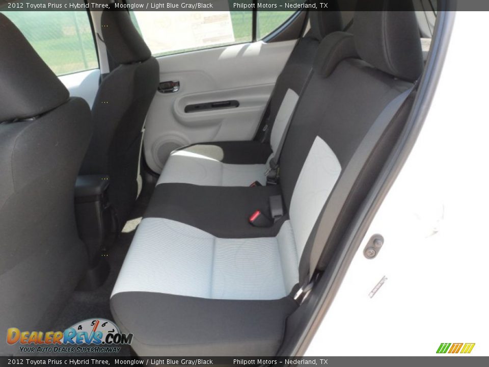 Light Blue Gray/Black Interior - 2012 Toyota Prius c Hybrid Three Photo #21