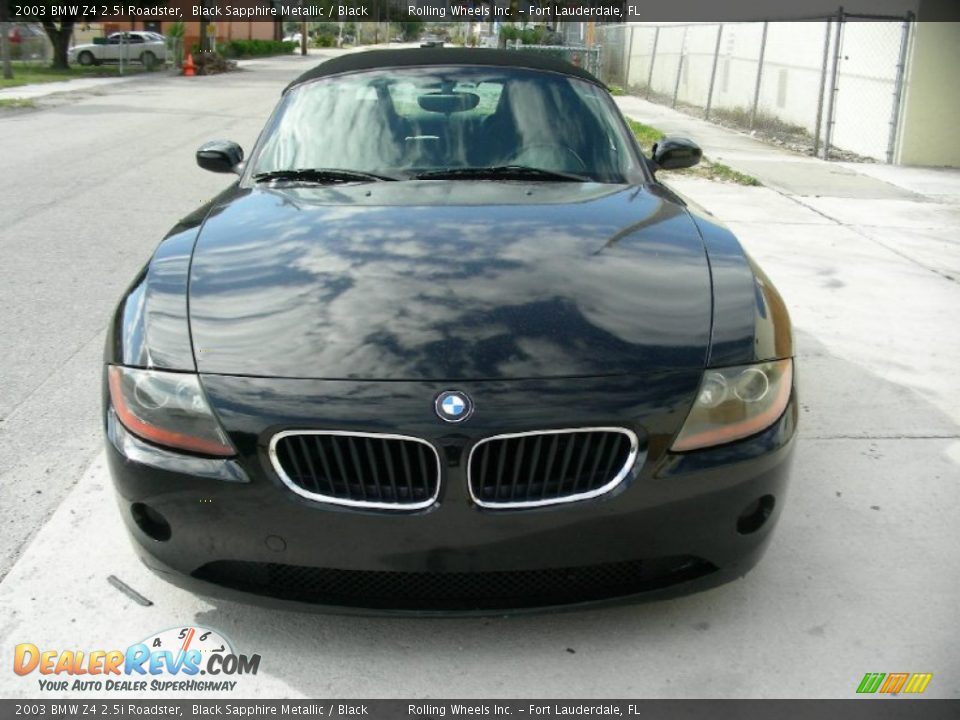 2003 BMW Z4 2.5i Roadster Black Sapphire Metallic / Black Photo #2 ...