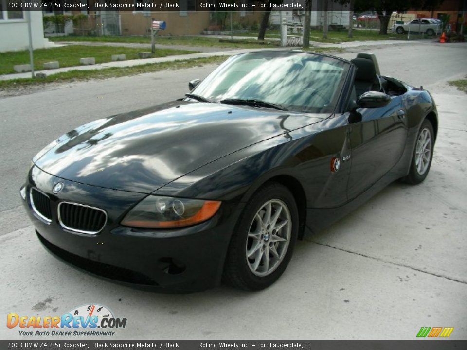 2003 BMW Z4 2.5i Roadster Black Sapphire Metallic / Black Photo #5 ...